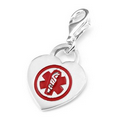 Medical Sterling Silver Heart Charm